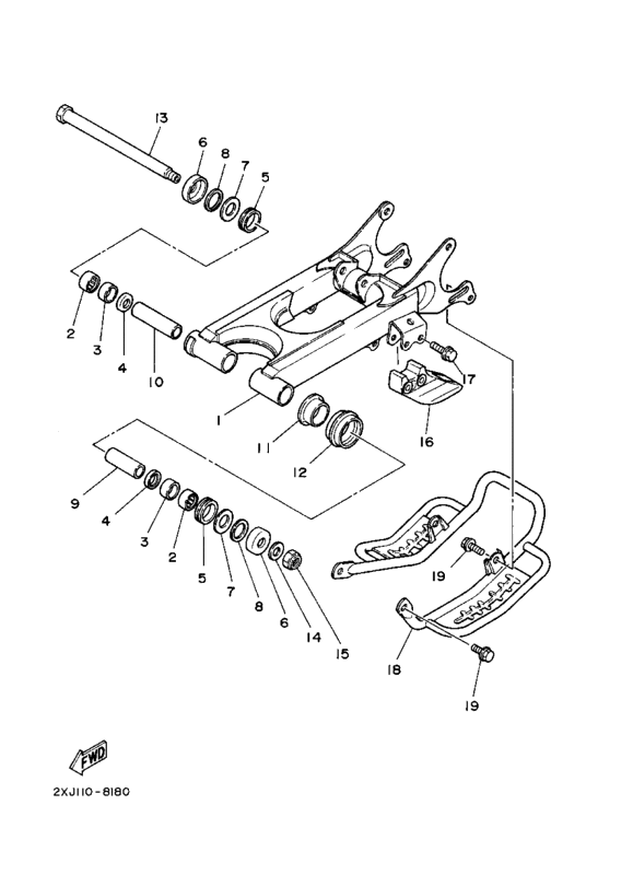 Yamaha Blaster 8802 Fiche Diagrams and Part Number